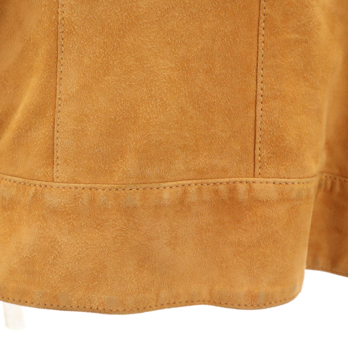 DOLCE&GABBANA ドルチェアンドガッバーナ イタリア製 スエードレザージャケット 上下 セットアップ 40 キャメル レディース