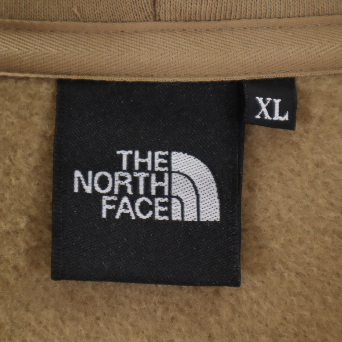THE NORTH FACE ノースフェイス 長袖 スウェット ジップパーカー XL ベージュ系 NT12442 アウトドア メンズ