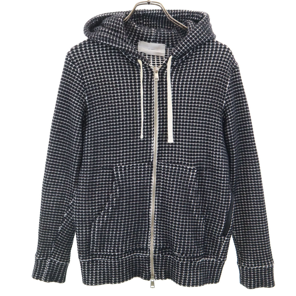 Seagreen シーグリーン 長袖 ワッフル ジップパーカー 2 ネイビー メンズ