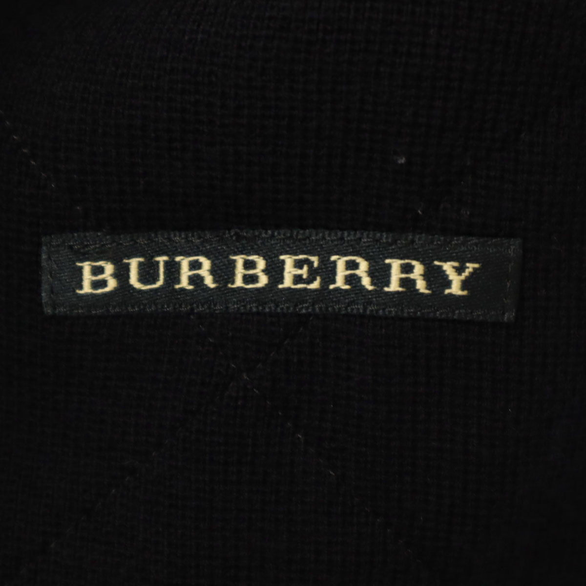 BURBERRY GOLF バーバリーゴルフ ウール ゴルフ キルト ニットジャケット M ブラック 三陽商会 レディース