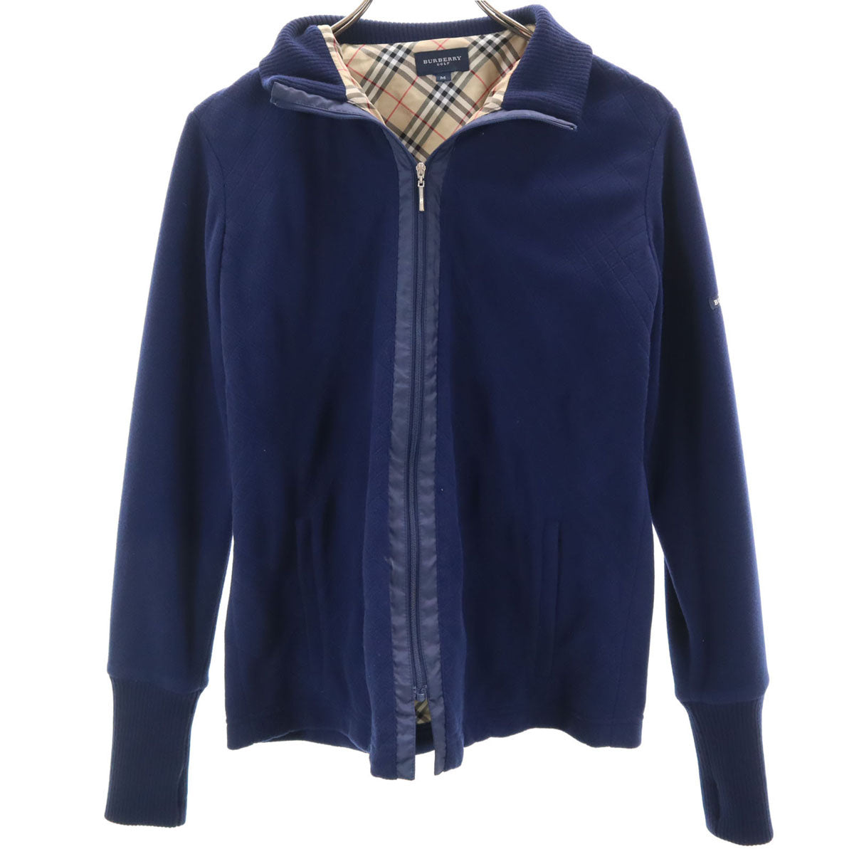 BURBERRY GOLF バーバリーゴルフ ゴルフ フリースジャケット M ネイビー 三陽商会 メンズ