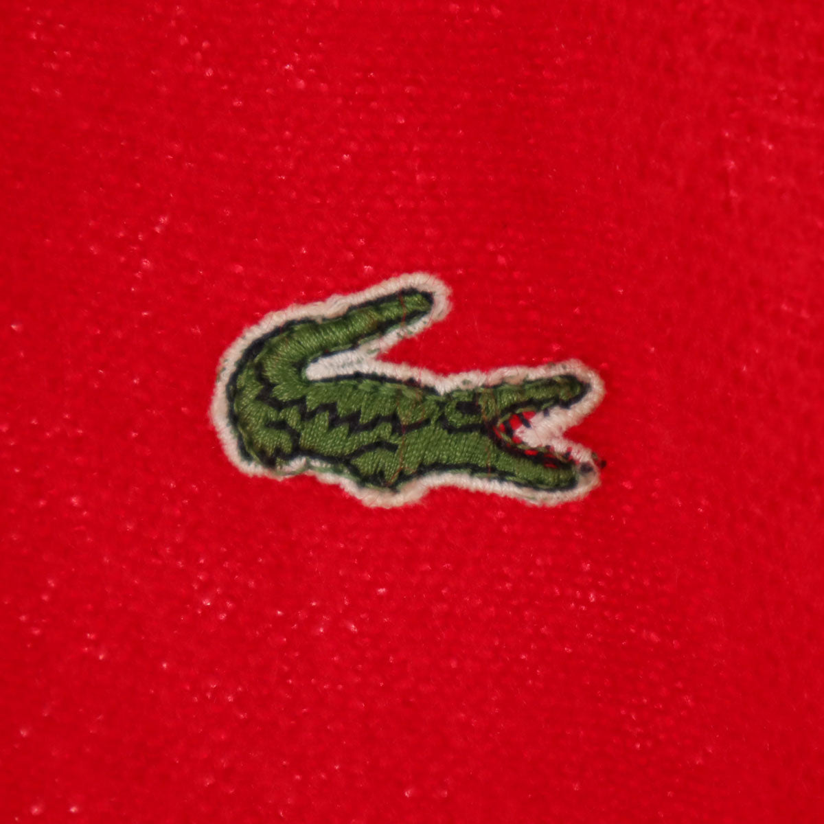 IZOD LACOSTE アイゾットラコステ 90s アクリル オールド 長袖 ニットカーディガン M レッド メンズ