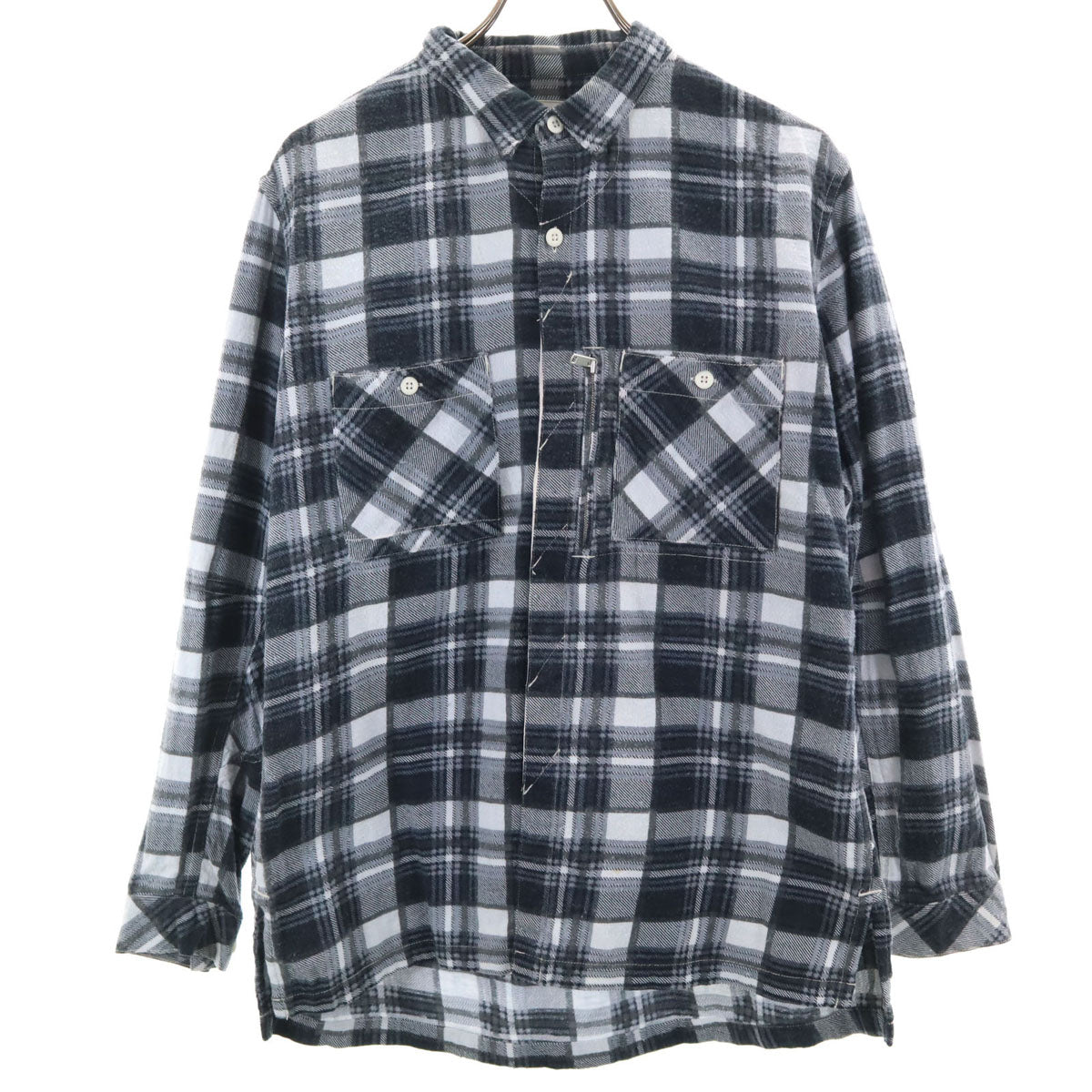 nonnative ノンネイティブ 日本製 チェック柄 長袖 ネルシャツ 0 ブラック系 メンズ