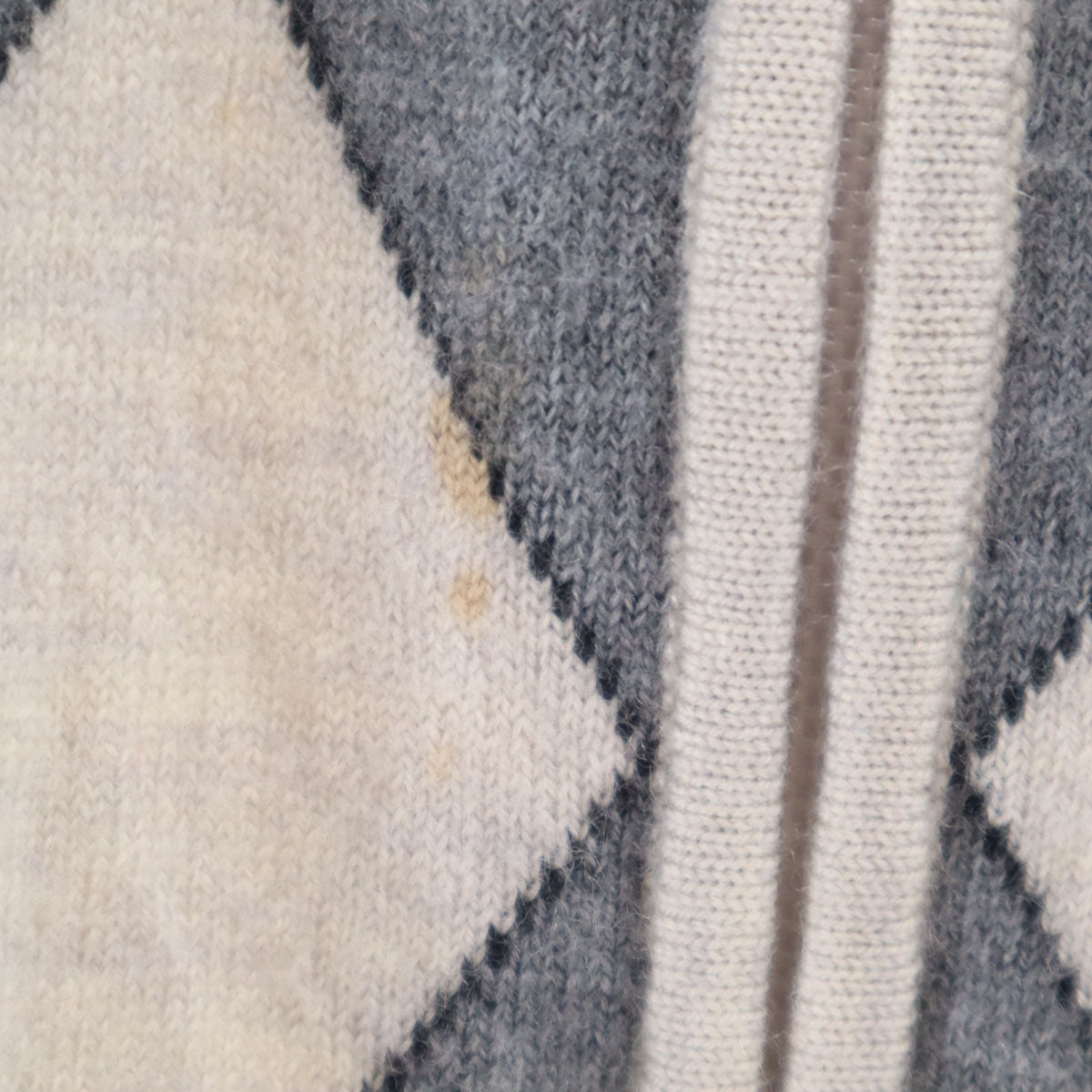 BURBERRY BLACK LABEL バーバリーブラックレーベル ウール 長袖 ニットジャケット 2 グレー 三陽商会 メンズ