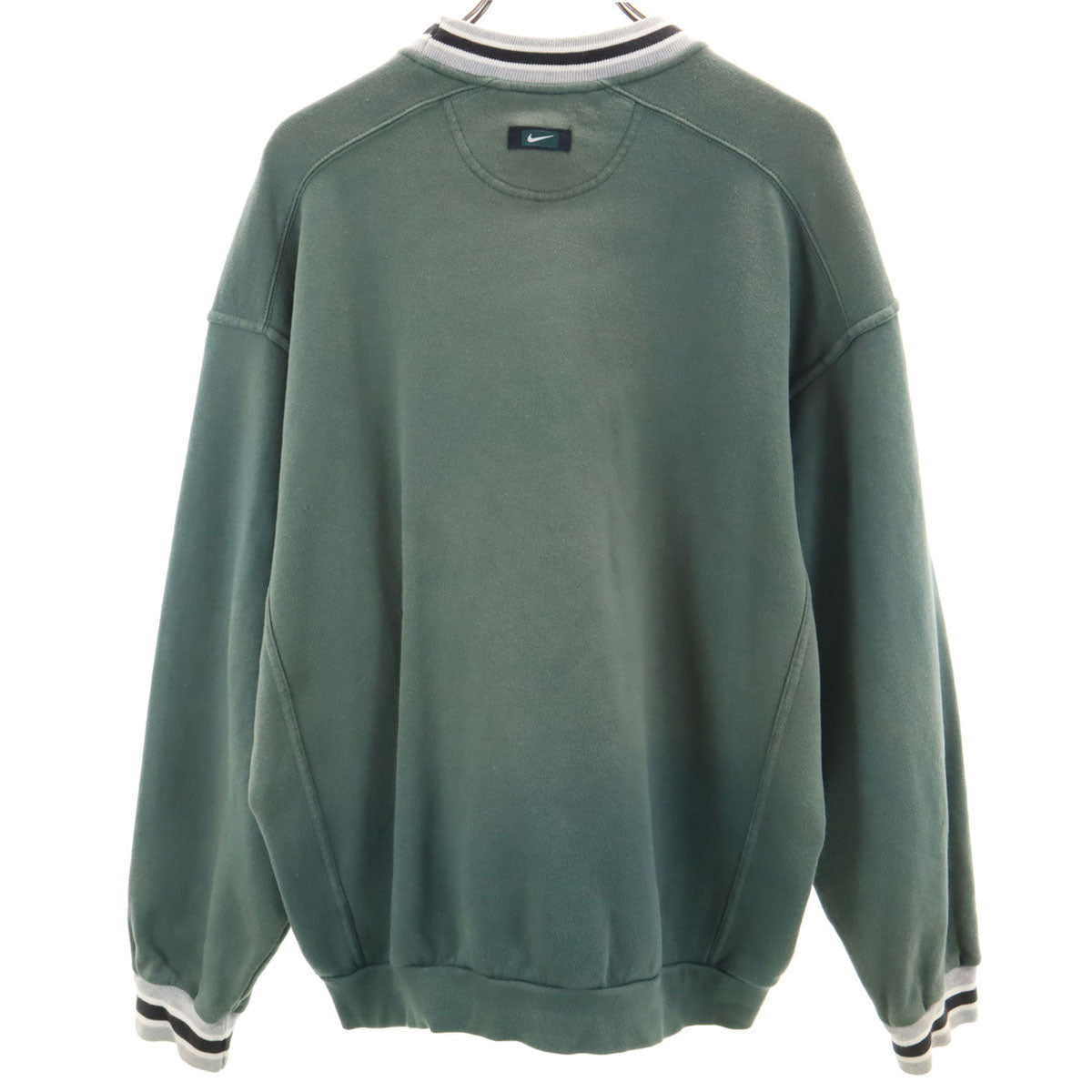 NIKE ナイキ 90s 00s オールド 白タグ 長袖 スウェット トレーナー M カーキ 裏起毛 メンズ