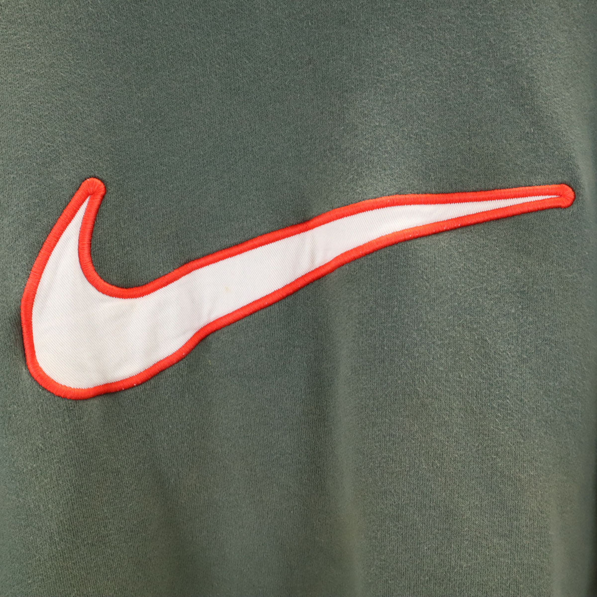 NIKE ナイキ 90s 00s オールド 白タグ 長袖 スウェット トレーナー M カーキ 裏起毛 メンズ