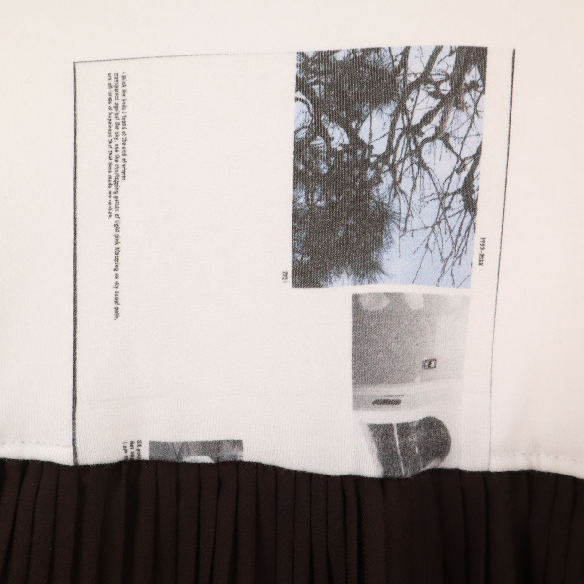 oldhoney オールドハニー 日本製 長袖 プリーツ切替 スウェット トレーナー ブラウン系 レディース