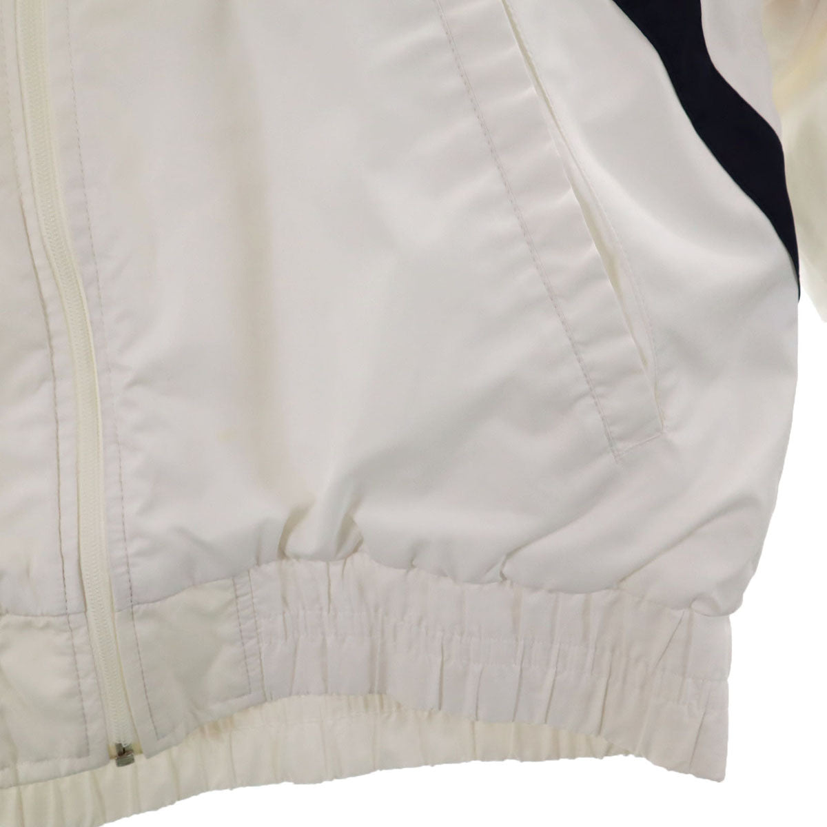 adidas アディダス 80s ヴィンテージ トレーニング ウインドブレーカー M ホワイト 裏トリコット デサント メンズ