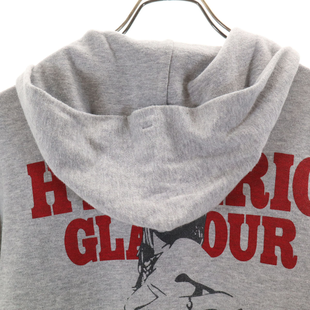 HYSTERIC GLAMOUR ヒステリックグラマー 日本製 長袖 ジップパーカー F グレー レディース