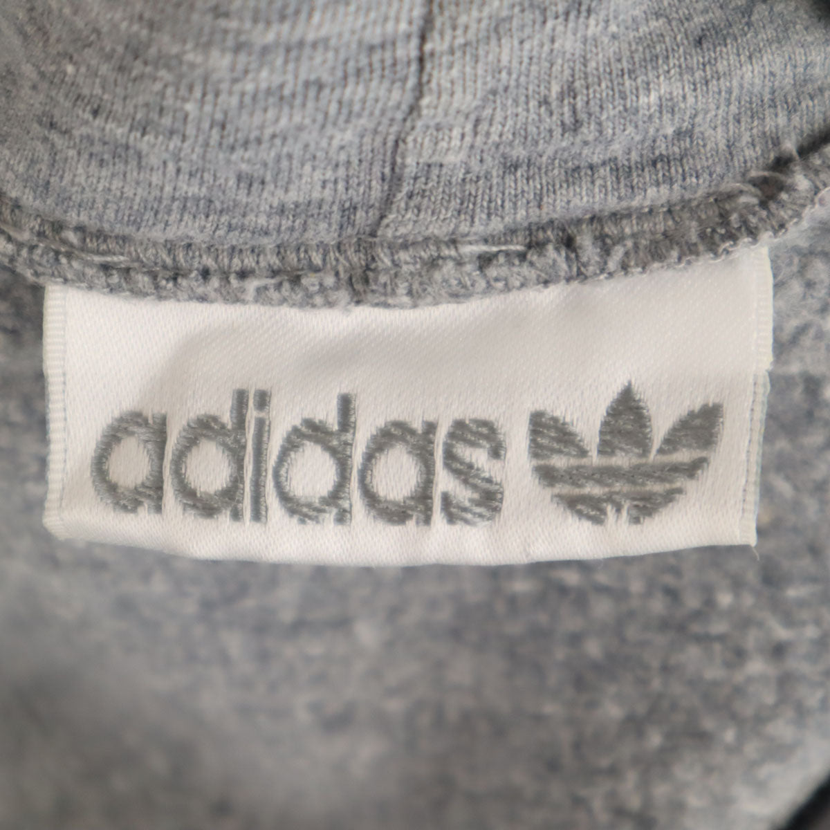 adidas アディダス 80s ヴィンテージ トレフォイルロゴ 長袖 スウェットパーカー M グレー メンズ