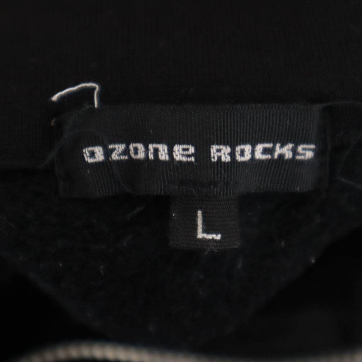 OZONE ROCKS オゾンロックス 日本製 長袖 ジップジャケット L ブラック レディース