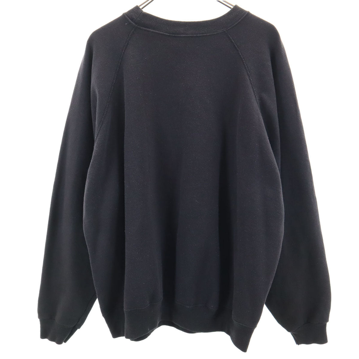 Hanes ヘインズ 90s オールド USA製 ホースプリント 長袖 スウェット トレーナー XXL ブラック系 メンズ