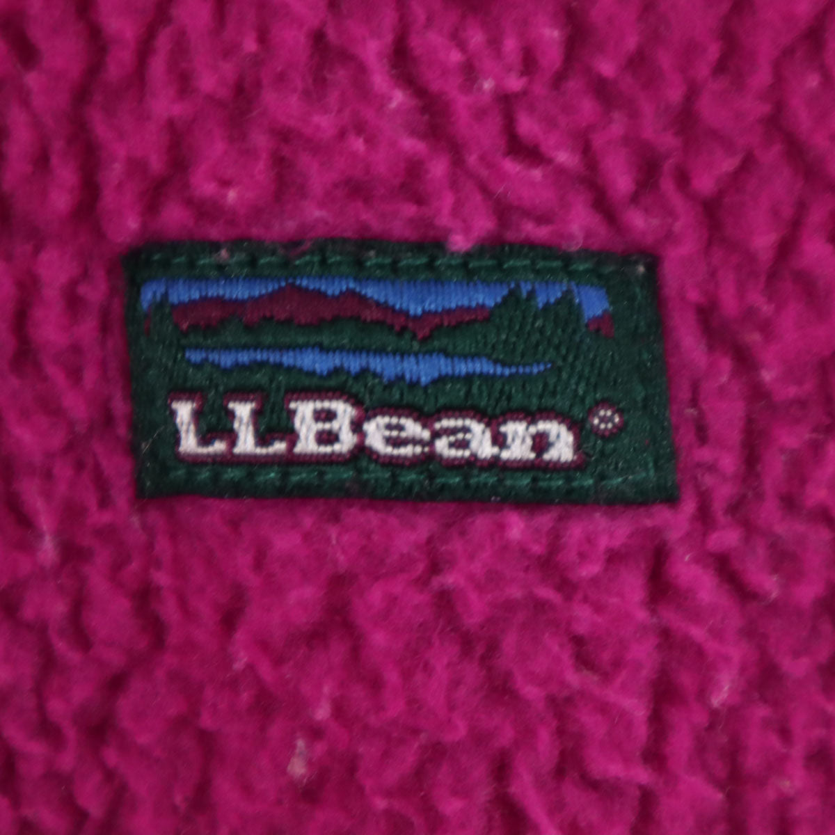 L.L.Bean エルエルビーン 80s ヴィンテージ フリースジャケット 赤紫 アウトドア キッズ