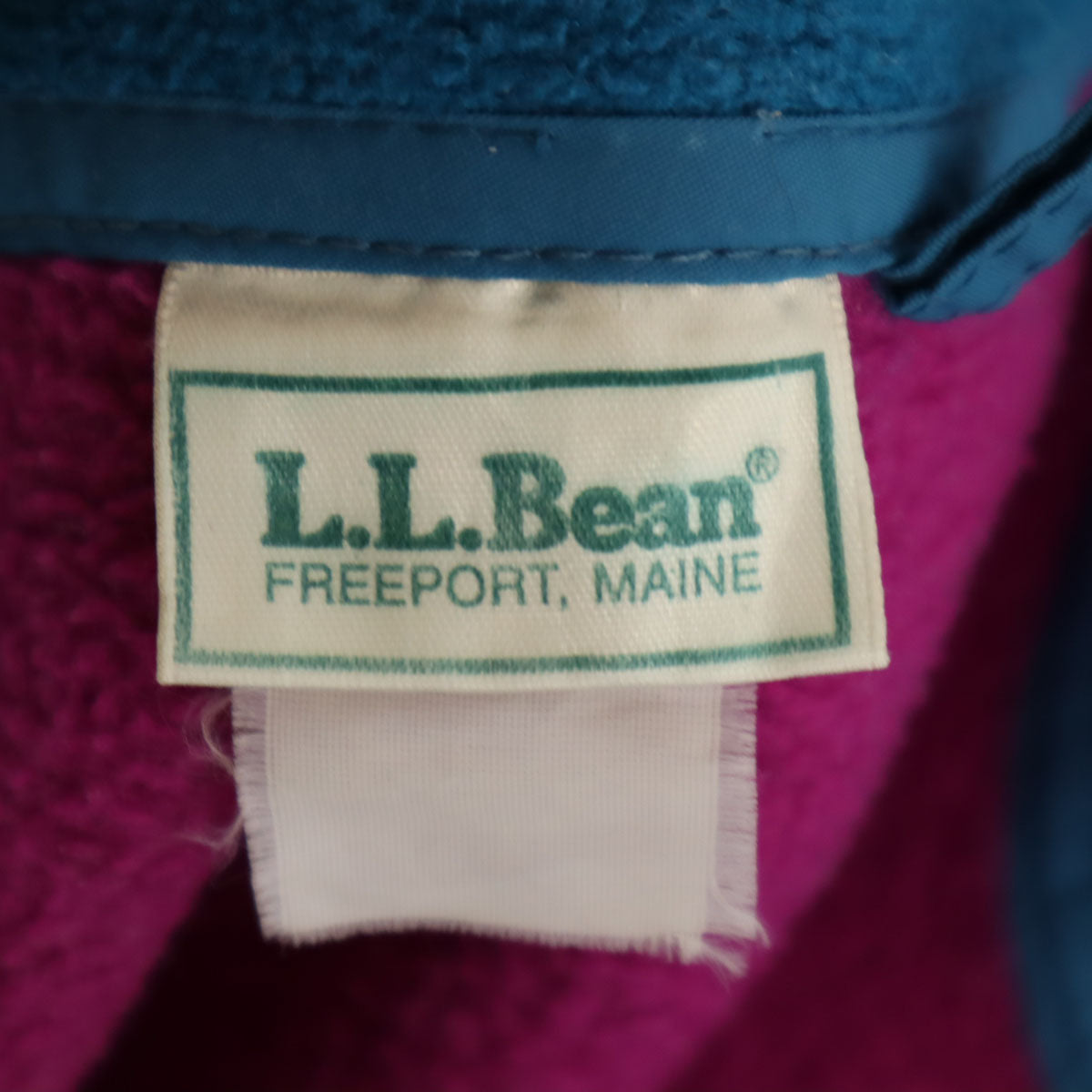 L.L.Bean エルエルビーン 80s ヴィンテージ フリースジャケット 赤紫 アウトドア キッズ