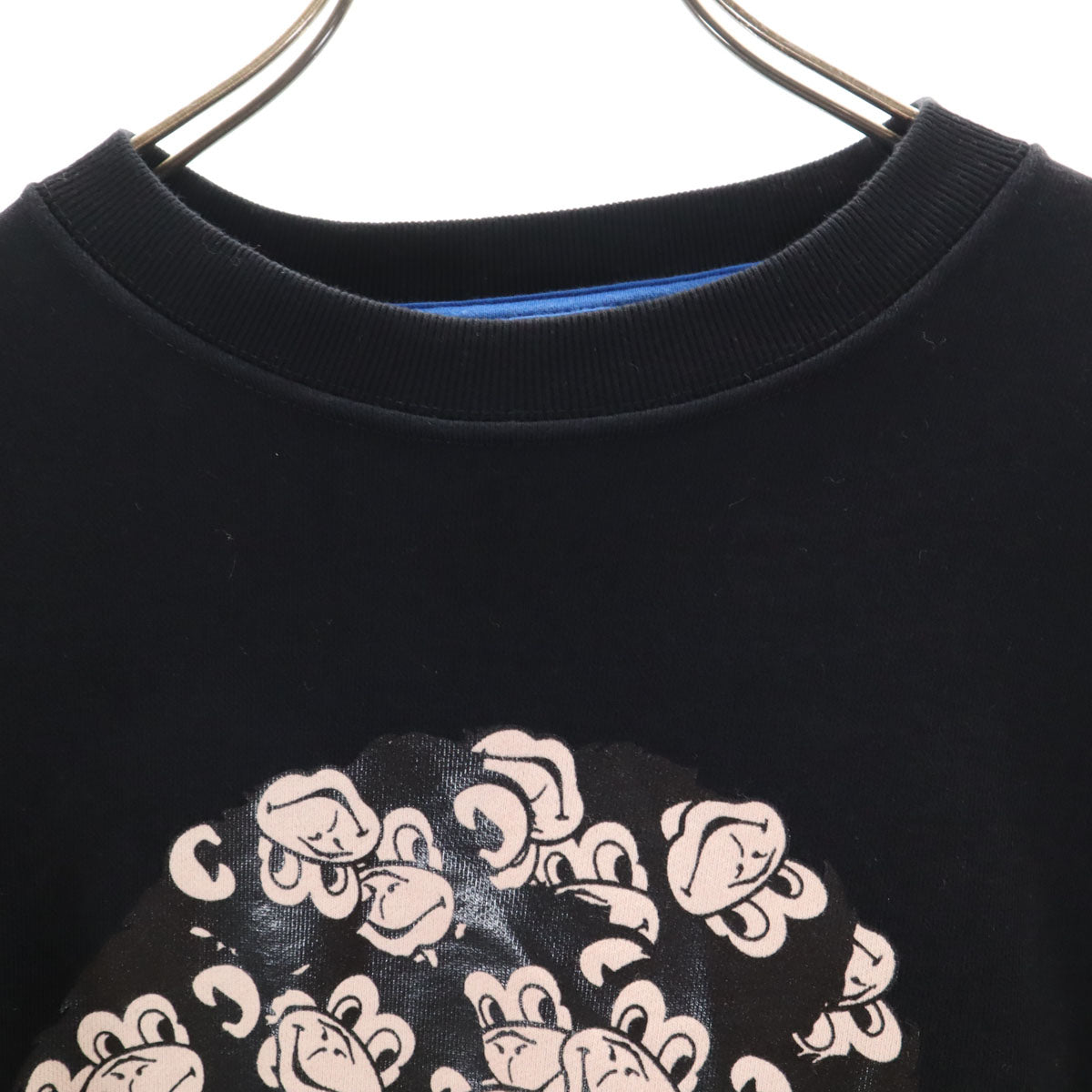 PS Paul Smith ピーエスポールスミス ブルガリア製 モンキースカル 長袖 スウェット トレーナー M ブラック メンズ