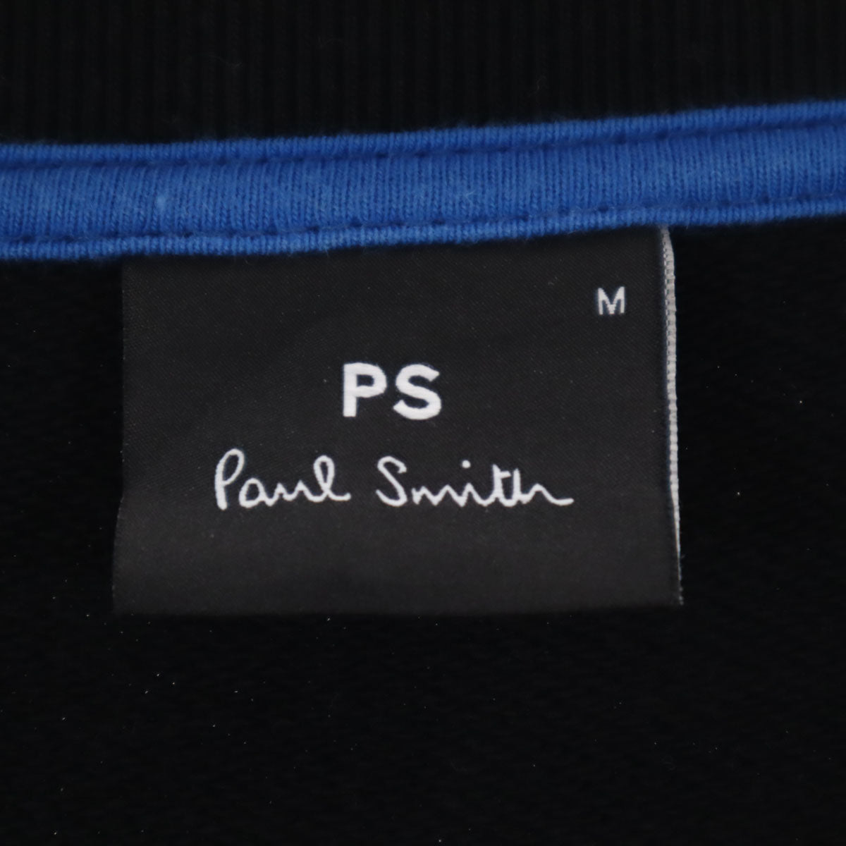 PS Paul Smith ピーエスポールスミス ブルガリア製 モンキースカル 長袖 スウェット トレーナー M ブラック メンズ