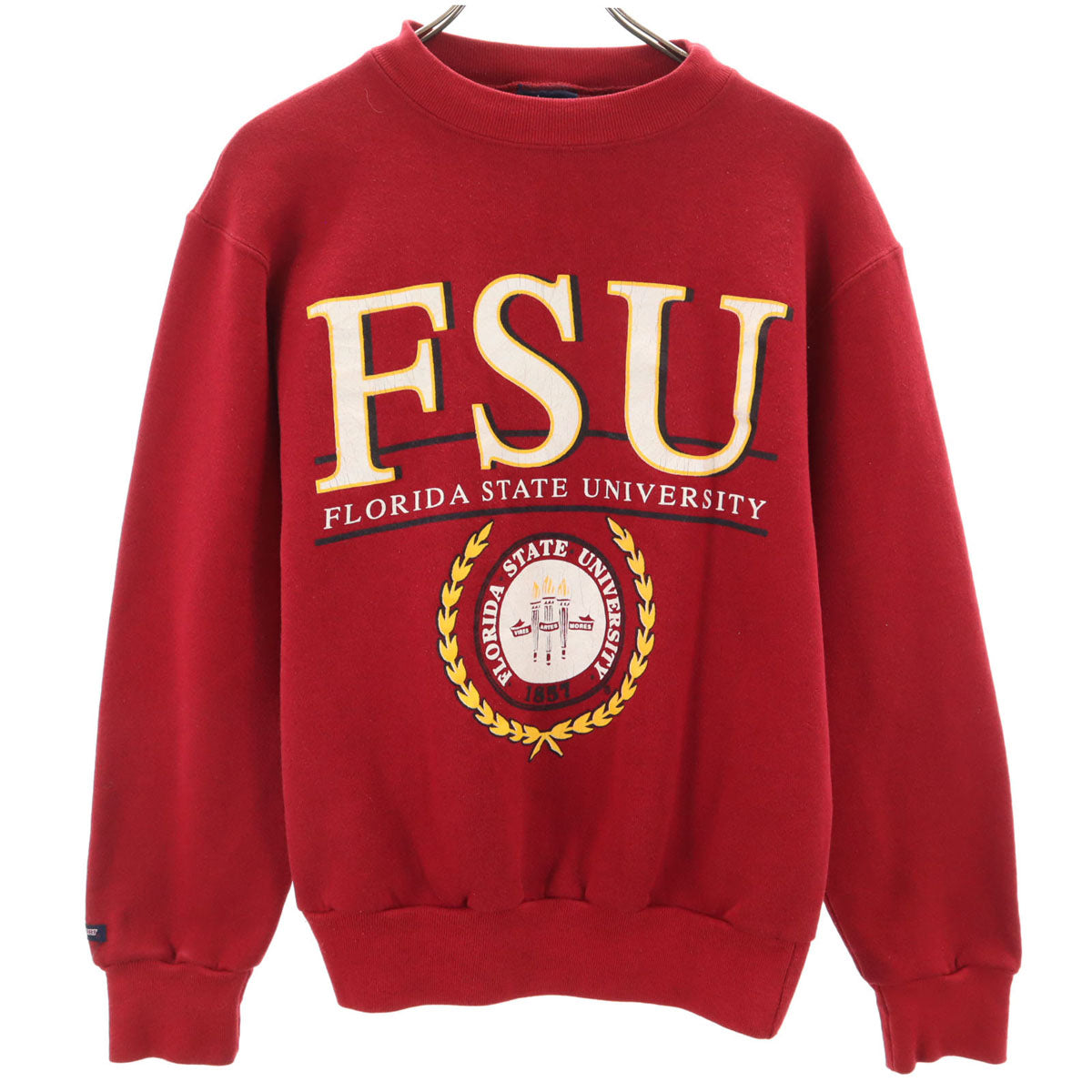 JANSPORTS ジャンスポーツ 90s USA製 オールド カレッジ 長袖 スウェット トレーナー S レッド メンズ