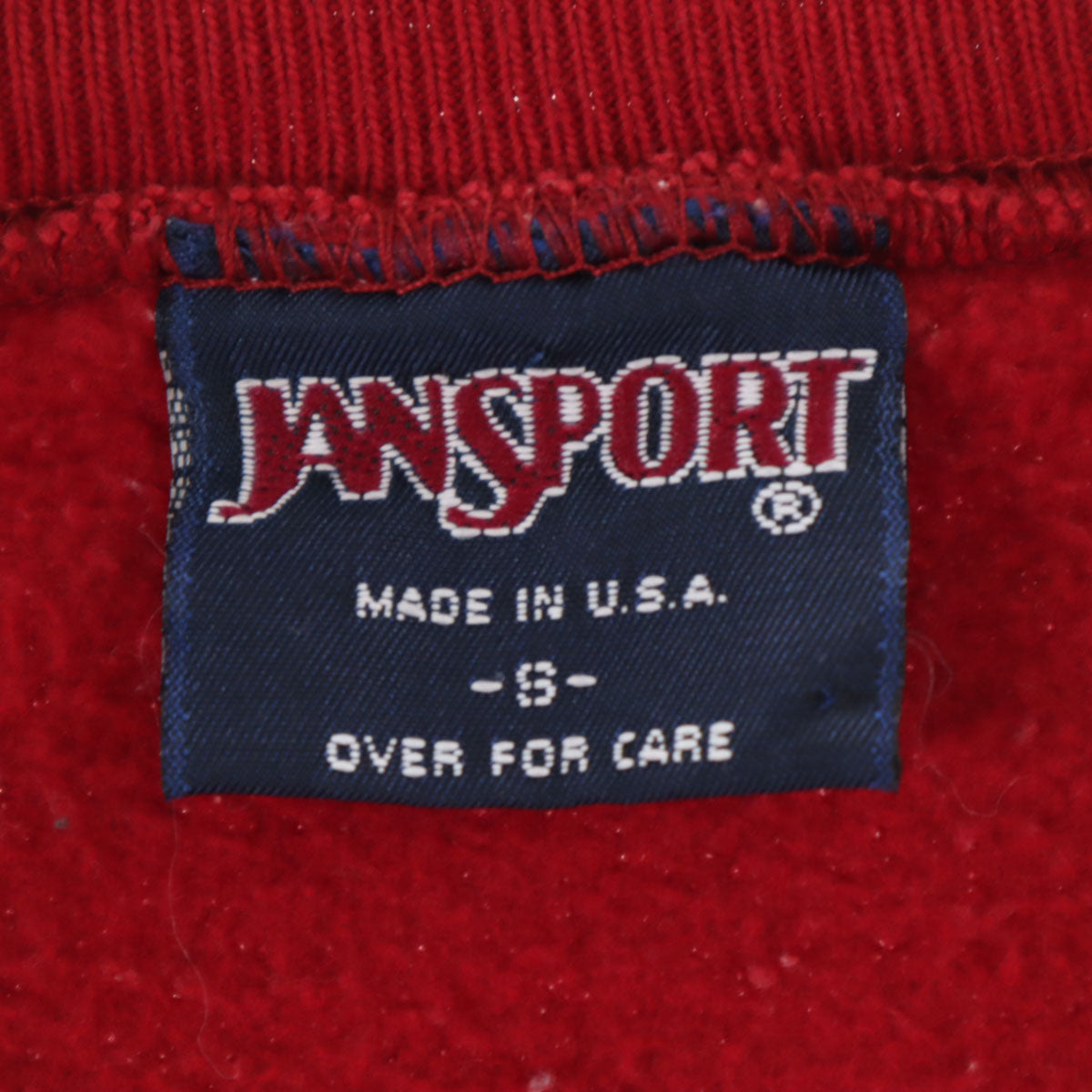 JANSPORTS ジャンスポーツ 90s USA製 オールド カレッジ 長袖 スウェット トレーナー S レッド メンズ