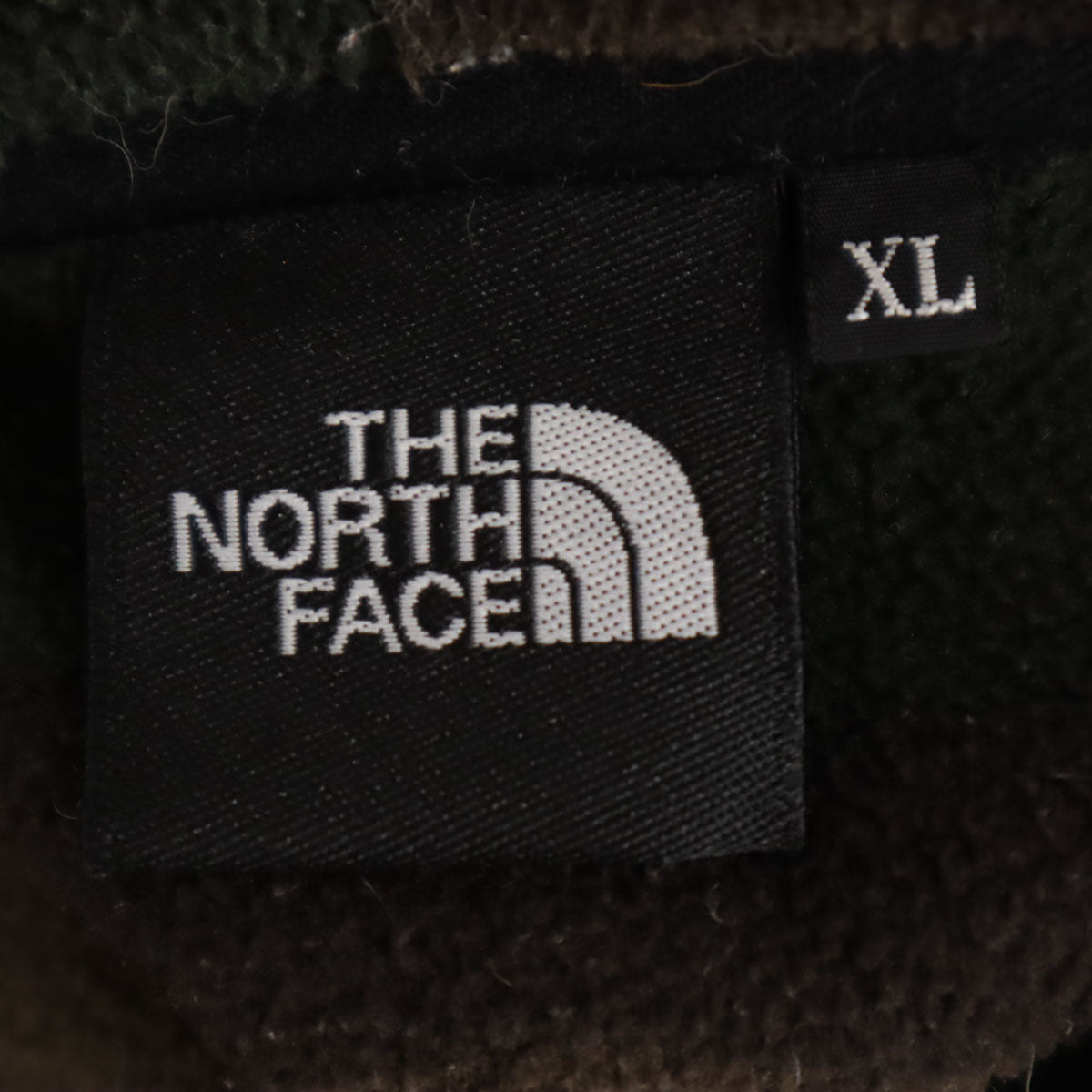 THE NORTH FACE ノースフェイス カモフラ柄 長袖 リアビュー フリース ジップパーカー XL ブラウン メンズ