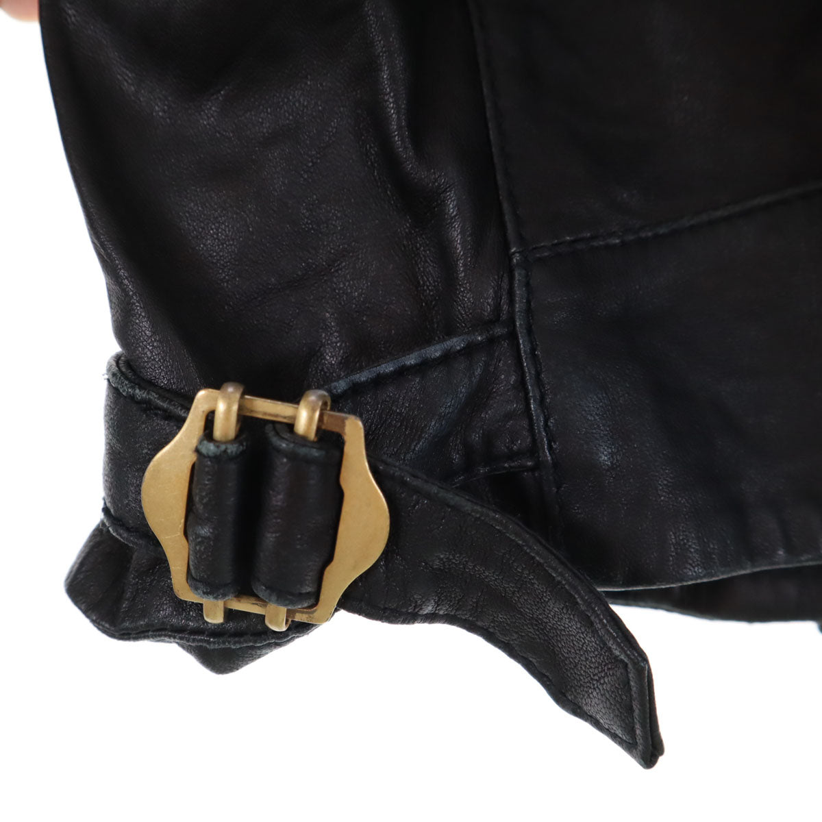 ARMANI EXCHANGE アルマーニエクスチェンジ レザージャケット S ブラック レディース