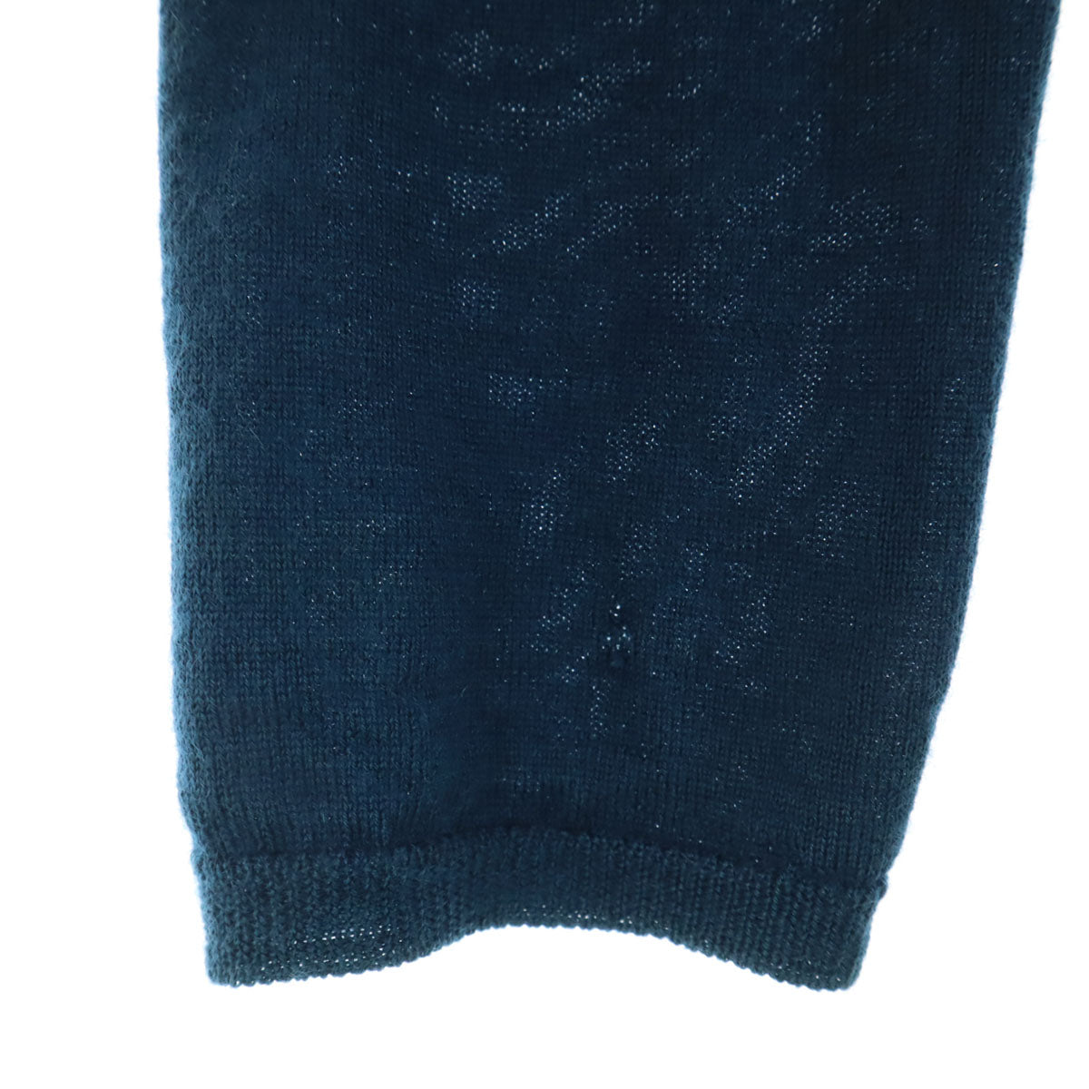 MIUMIU ミュウミュウ カシミヤシルクブレンド 長袖 ニットカーディガン 38 ブルーグリーン レディース