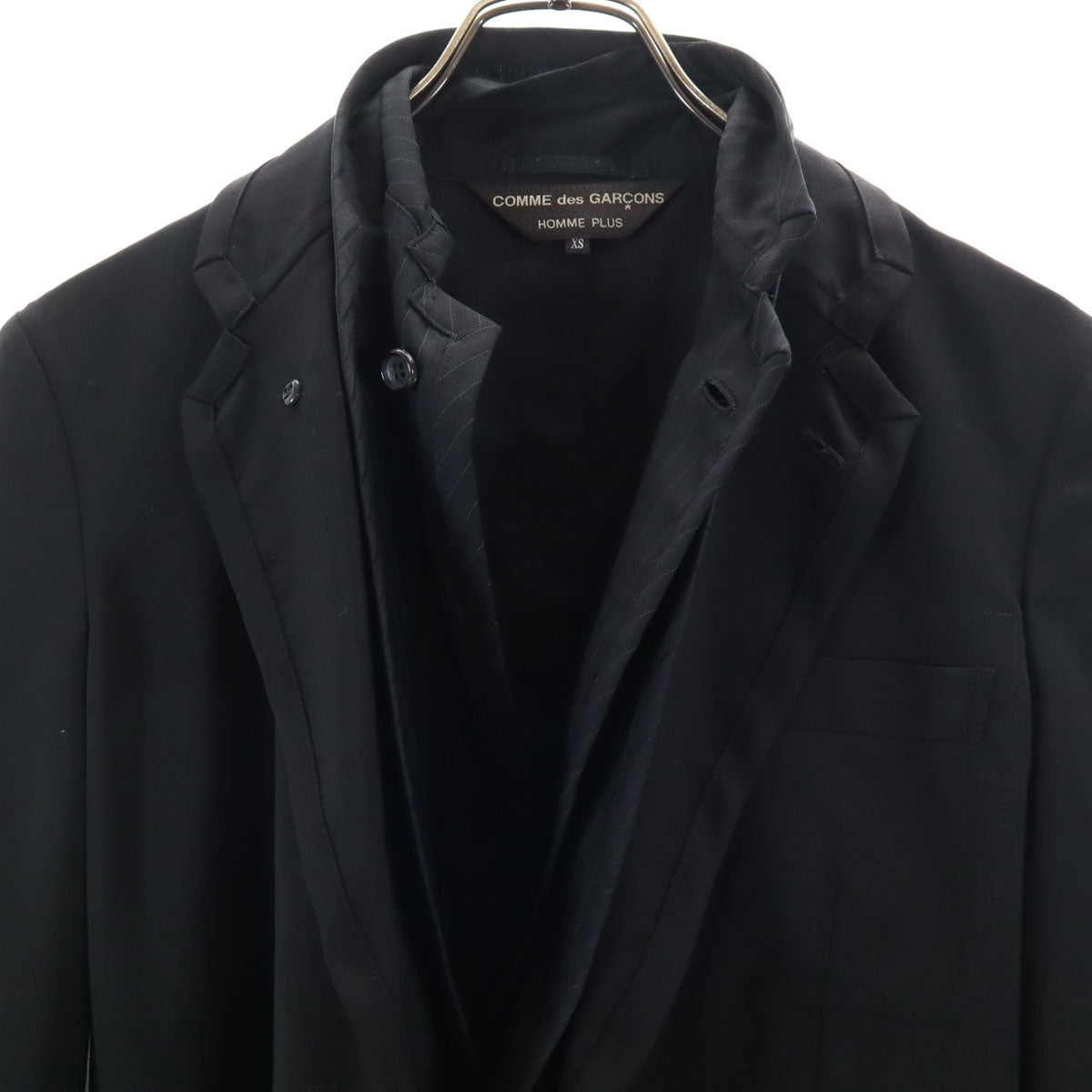 COMME des GARCONS HOMME PLUS コムデギャルソンオムプラス 2013年 3枚レイヤード テーラードジャケット XS ブラック メンズ