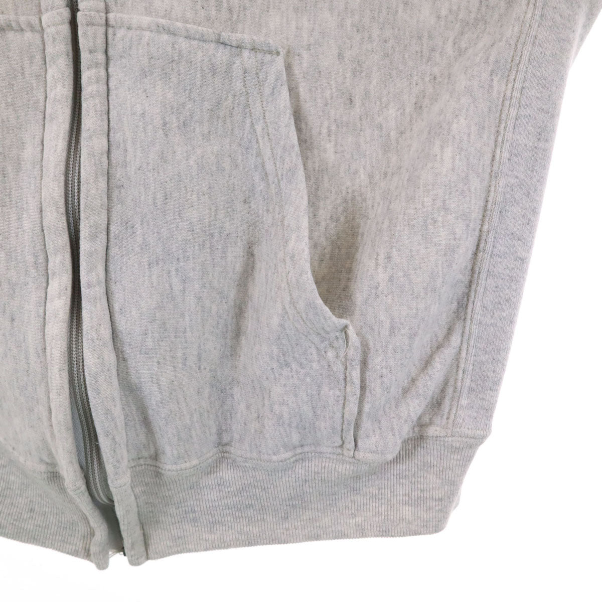 US ARMY アメリカ軍 PFU トレーニング 長袖 スウェット ジップパーカー M グレー 裏起毛 メンズ