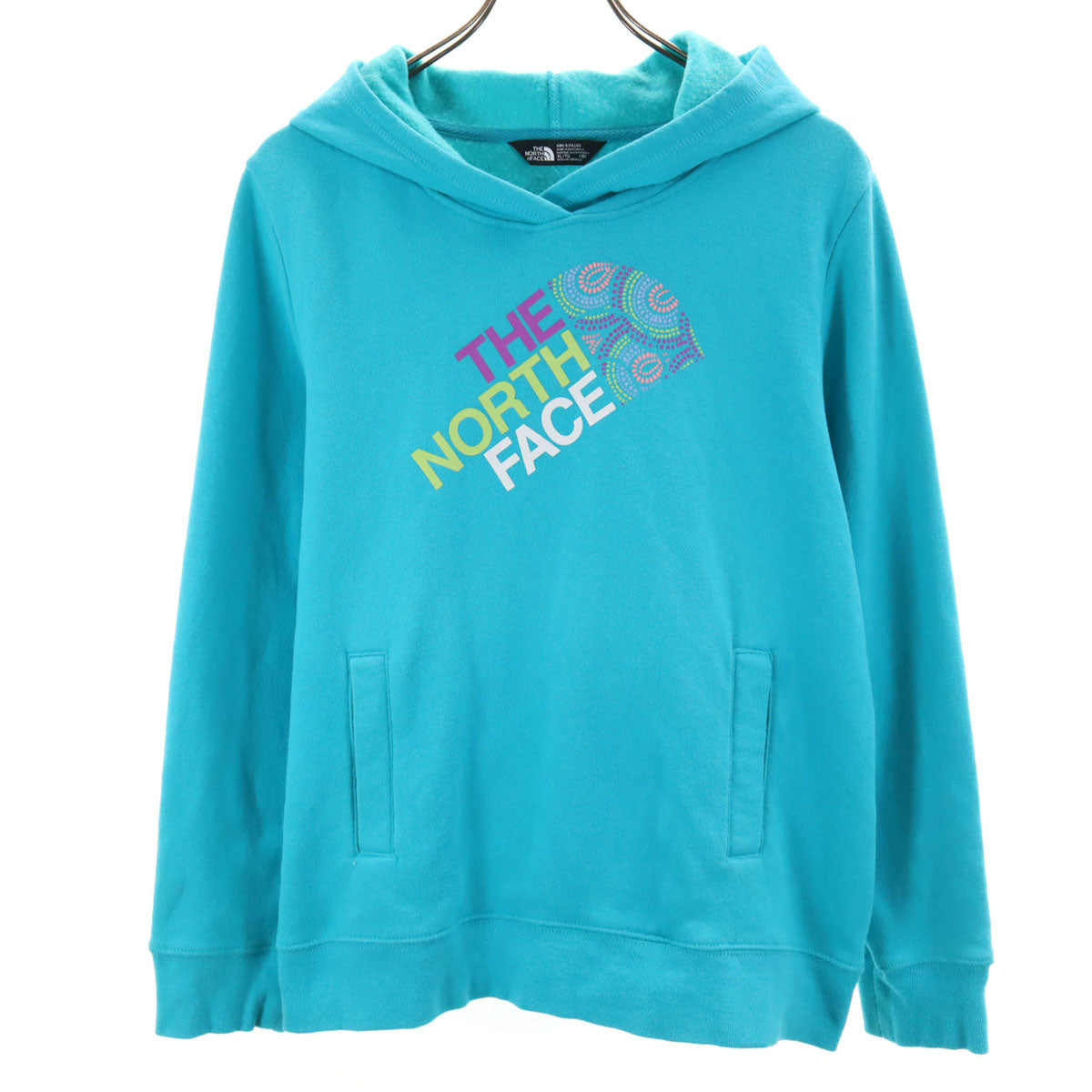 THE NORTH FACE ノースフェイス 長袖 スウェットパーカー XL(18) ブルー系 裏起毛 プルオーバー キッズ