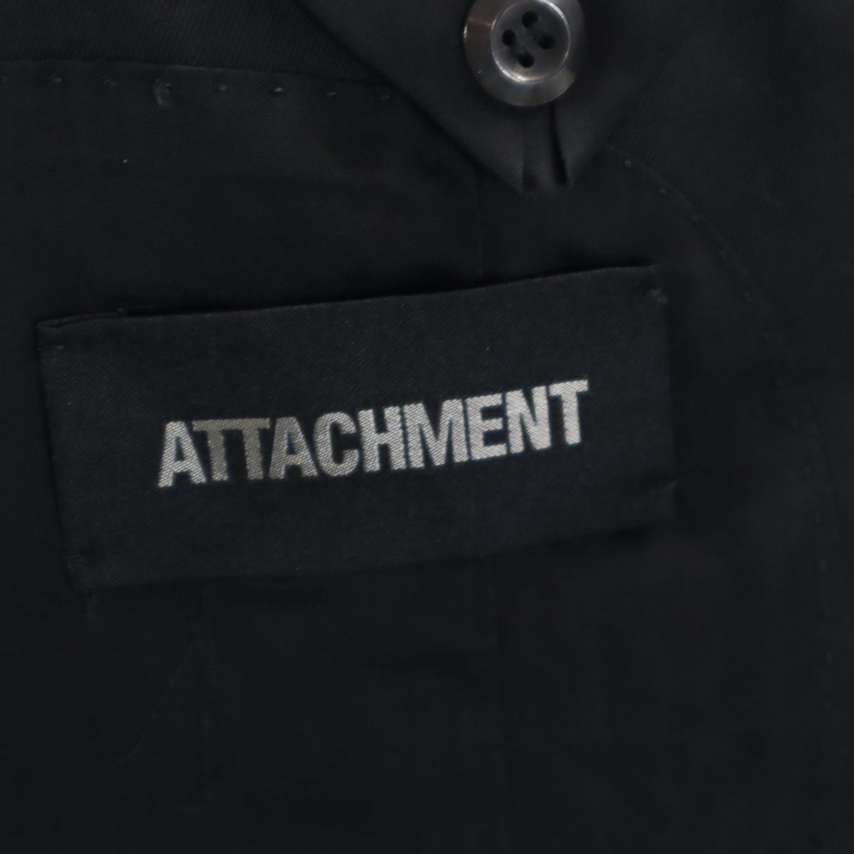 ATTACHMENT アタッチメント 日本製 ウール テーラードジャケット 1 ブラック メンズ