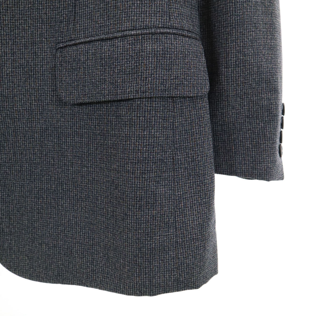 Burberrys バーバリーズ 90s ウール オールド チェック柄 テーラードジャケット AB5 グレー メンズ