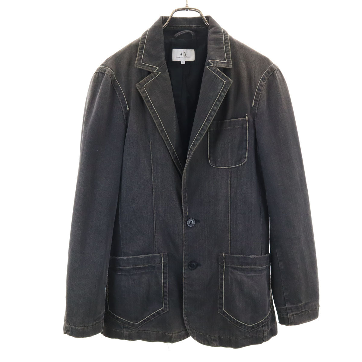 ARMANI EXCHANGE アルマーニエクスチェンジ 90s オールド テーラードジャケット S グレー メンズ