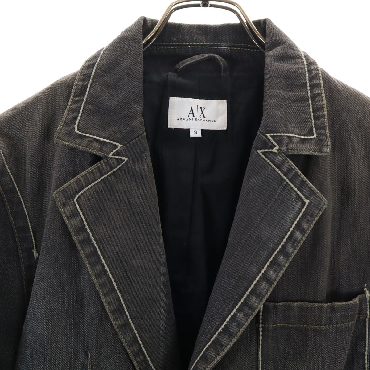 ARMANI EXCHANGE アルマーニエクスチェンジ 90s オールド テーラードジャケット S グレー メンズ