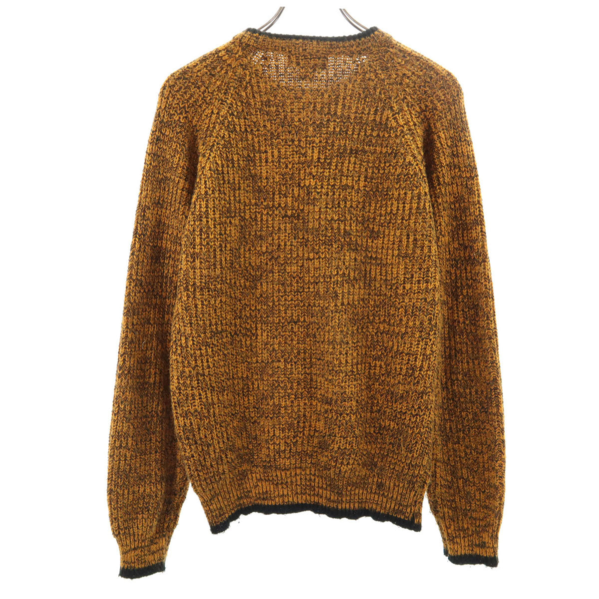MAX 90s アクリル オールド 長袖 セーター XL(18-20) イエロー系 ニット キッズ