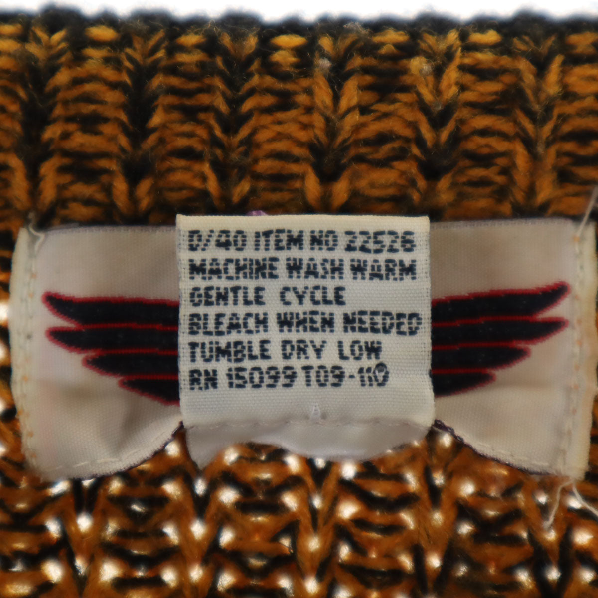 MAX 90s アクリル オールド 長袖 セーター XL(18-20) イエロー系 ニット キッズ