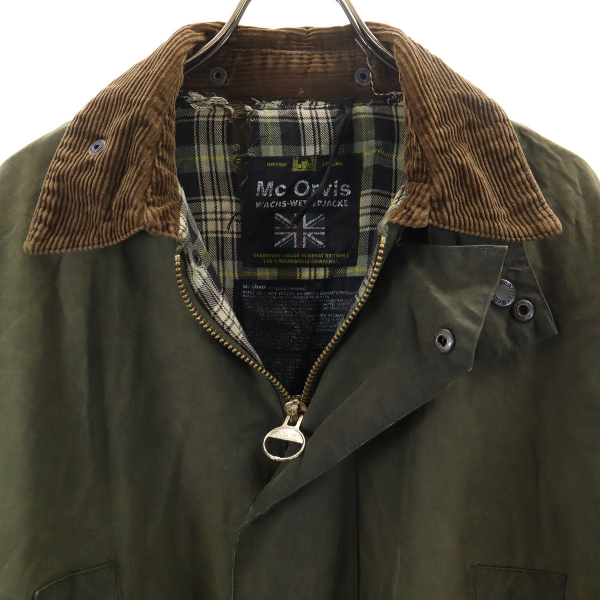 Mc Orvis マックオルビス ワックスコットン オイルドジャケット L カーキ メンズ
