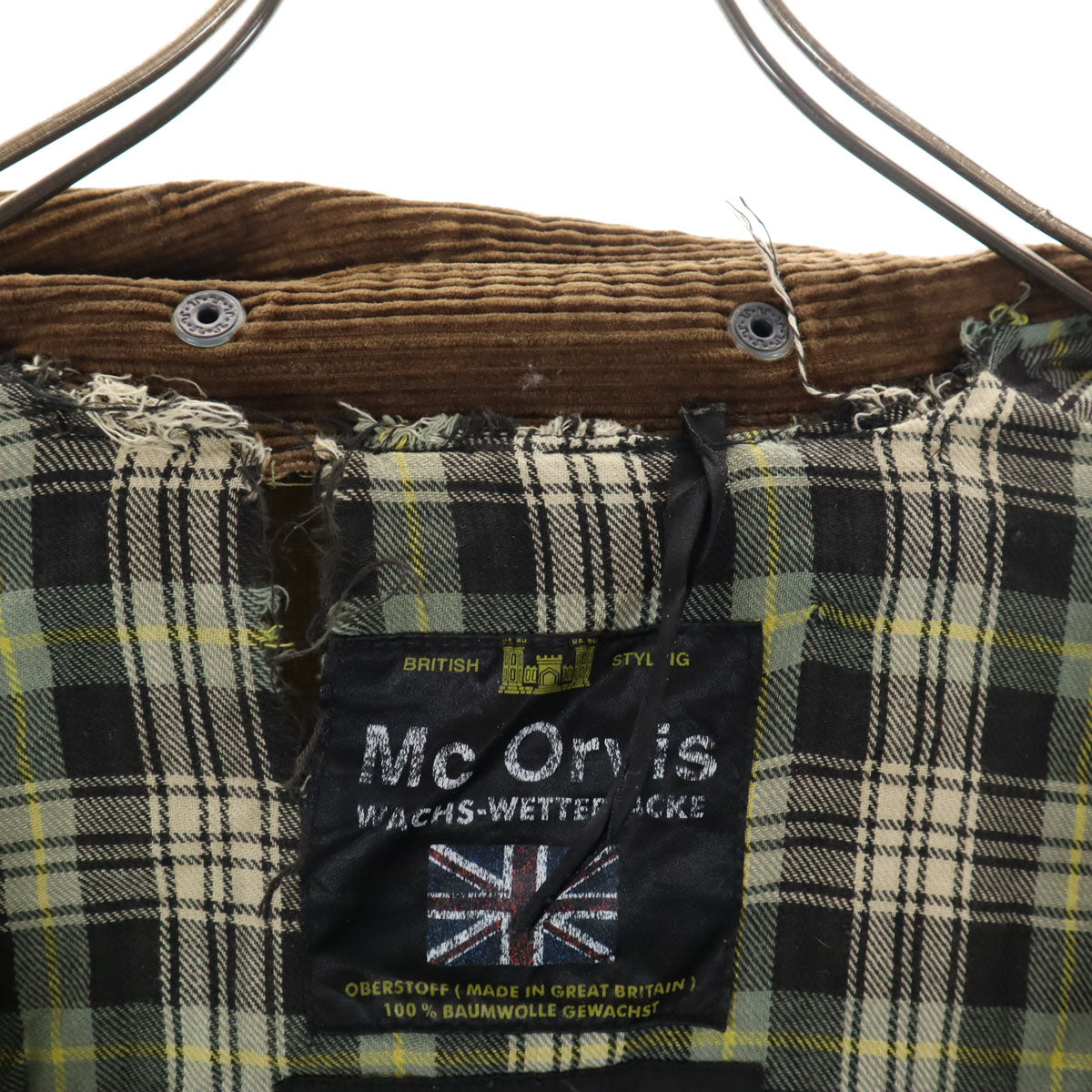 Mc Orvis マックオルビス ワックスコットン オイルドジャケット L カーキ メンズ