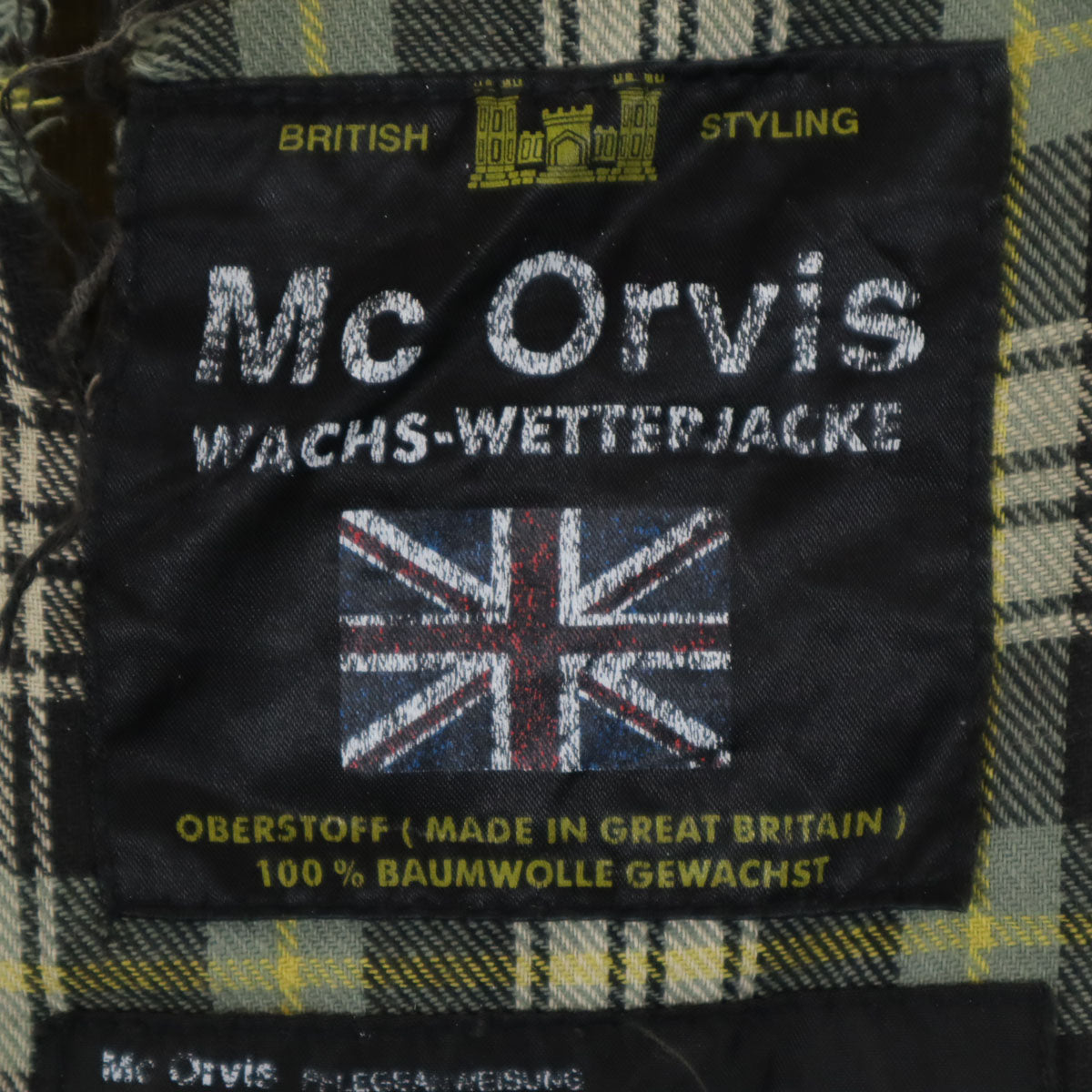Mc Orvis マックオルビス ワックスコットン オイルドジャケット L カーキ メンズ
