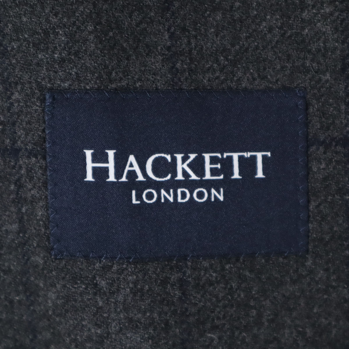 HACKETT ENGINEERED JEANS ハケット ウール チェック柄 テーラードジャケット 38R グレー系 メンズ