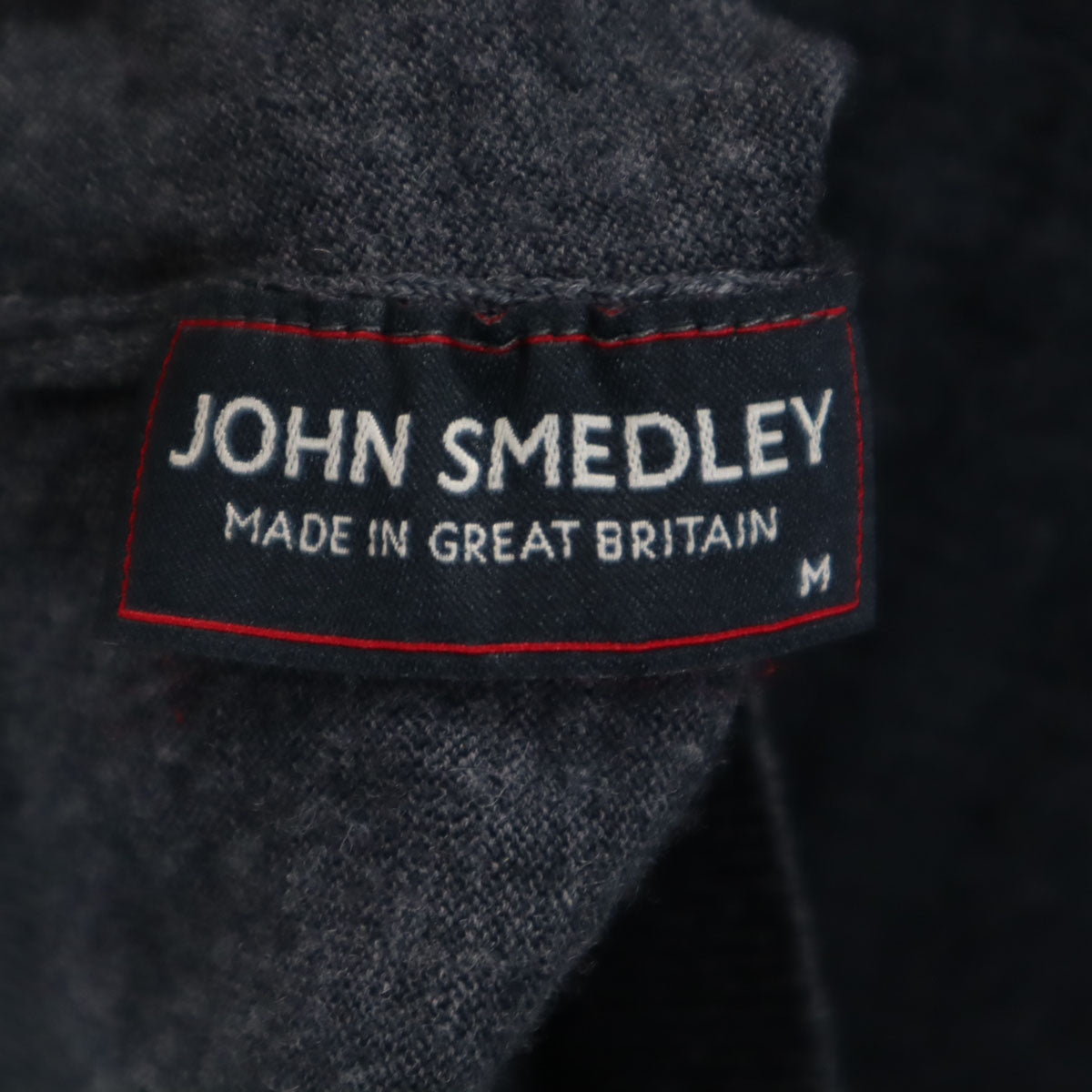 JOHN SMEDLEY ジョンスメドレー 長袖 タートルネック ニット M チャコールグレー セーター レディース