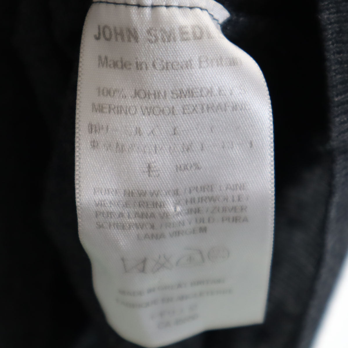 JOHN SMEDLEY ジョンスメドレー 長袖 タートルネック ニット M チャコールグレー セーター レディース