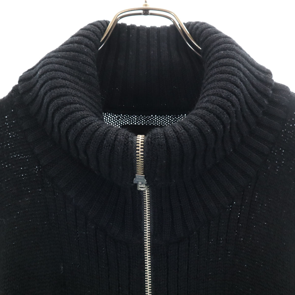 LiNoH リノー 長袖 ニットジャケット 2 ブラック メンズ