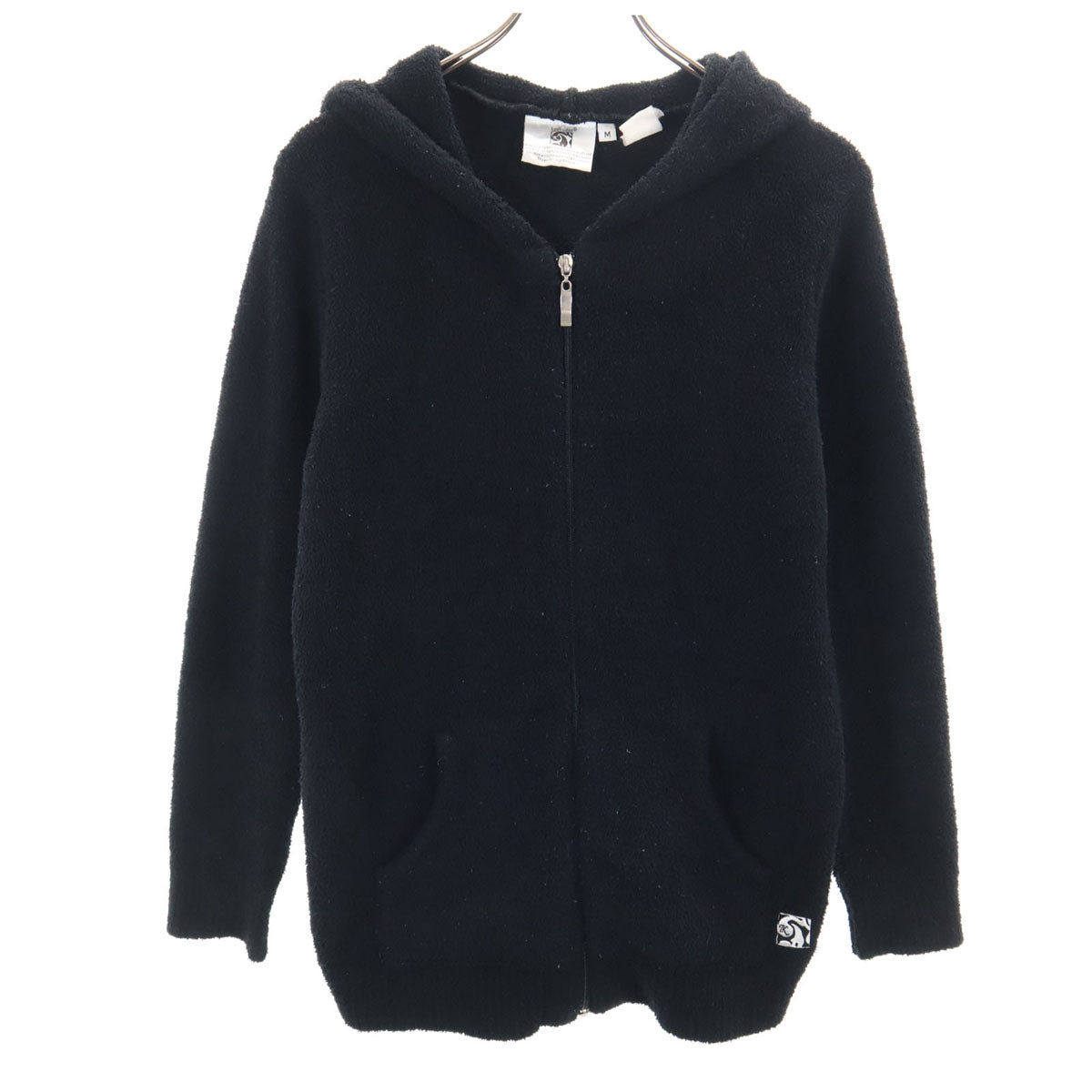 Kashwere カシウエア 長袖 ジップパーカー M ブラック レディース