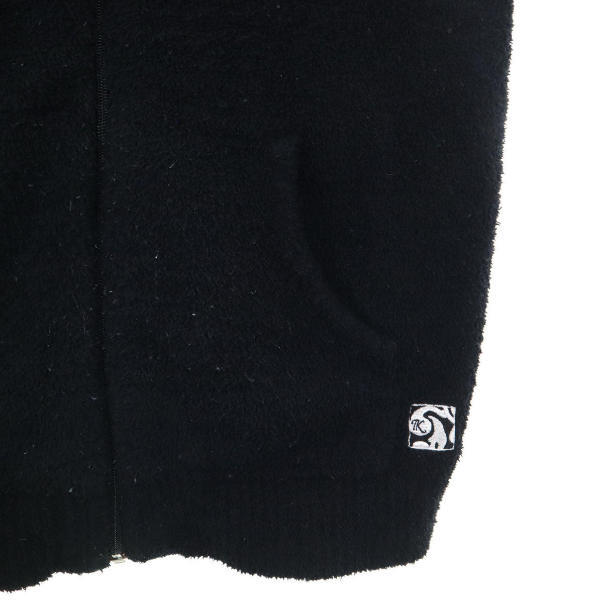 Kashwere カシウエア 長袖 ジップパーカー M ブラック レディース