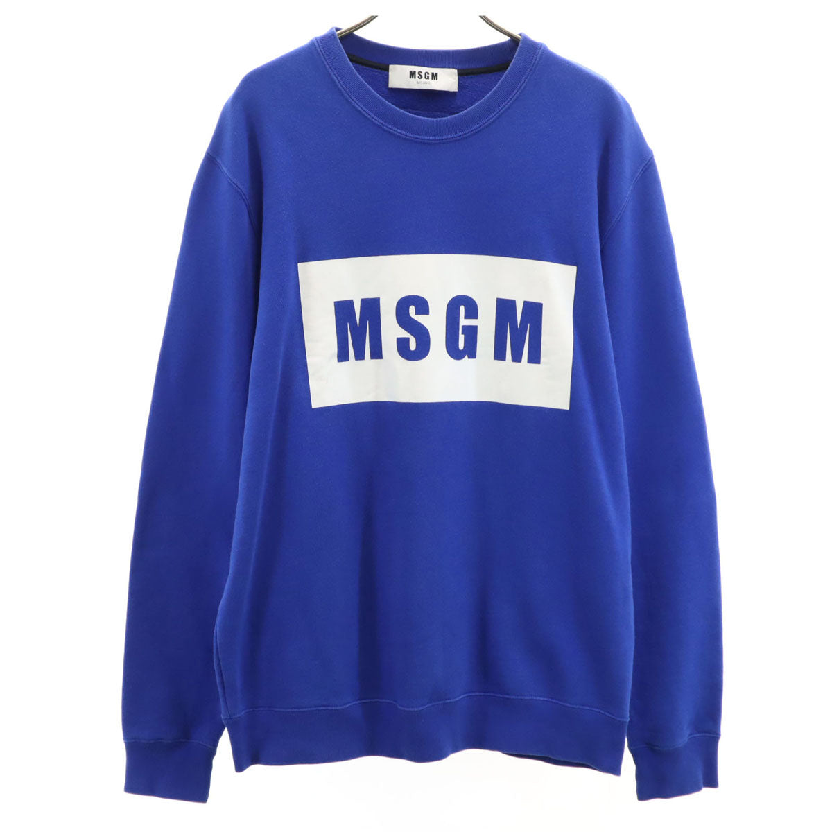 MSGM エムエスジーエム イタリア製 長袖 スウェット トレーナー L ブルー メンズ