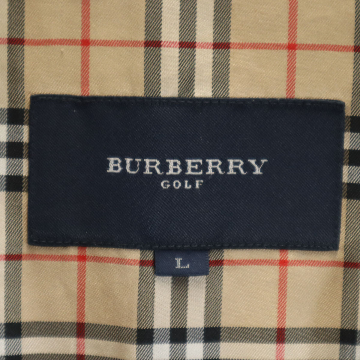 BURBERRY GOLF バーバリーゴルフ ブルゾン L チャコールグレー ジャケット 裏メッシュ レディース