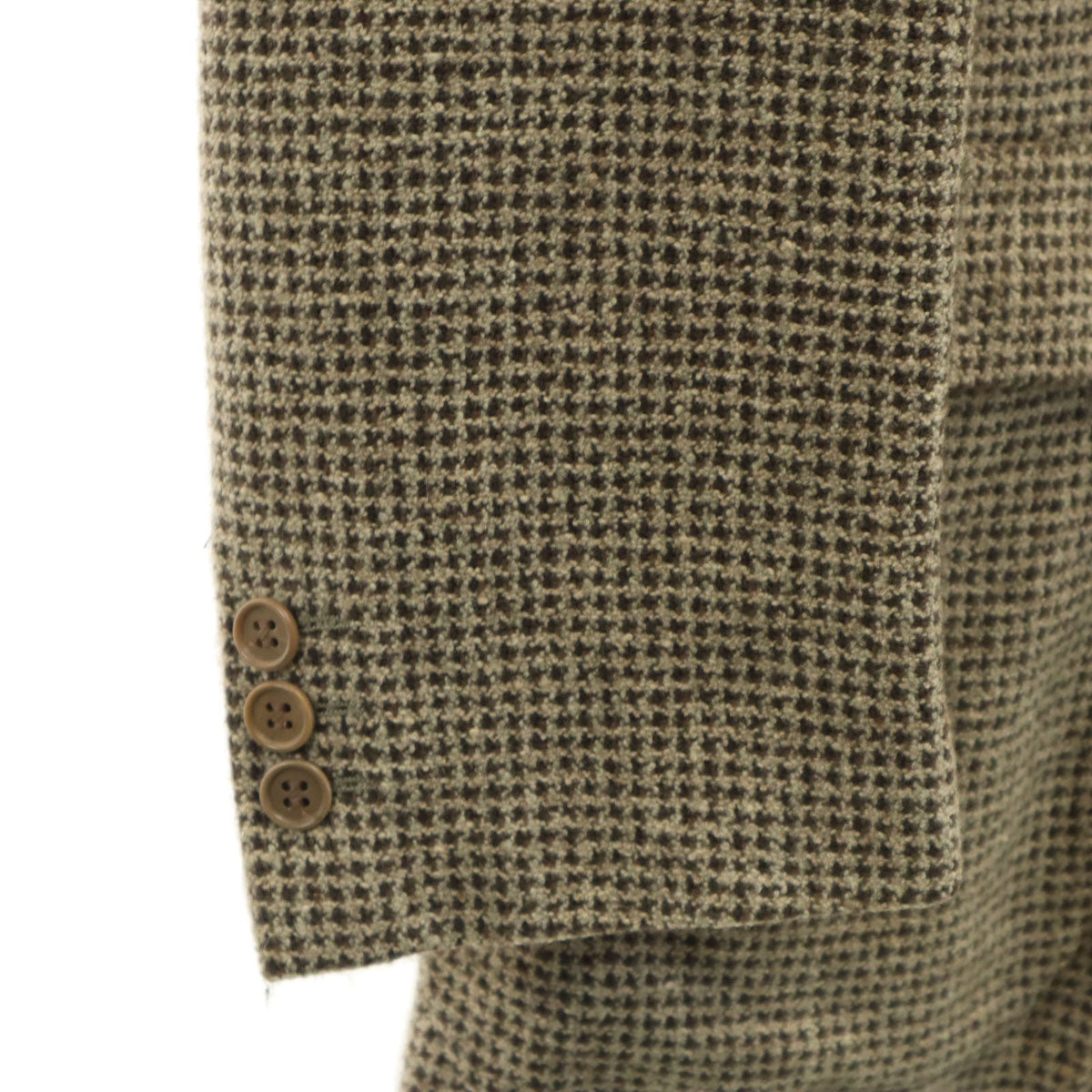 Emporio Armani エンポリオアルマーニ 90s イタリア製 オールド 総柄 テーラードジャケット 52 ベージュ メンズ