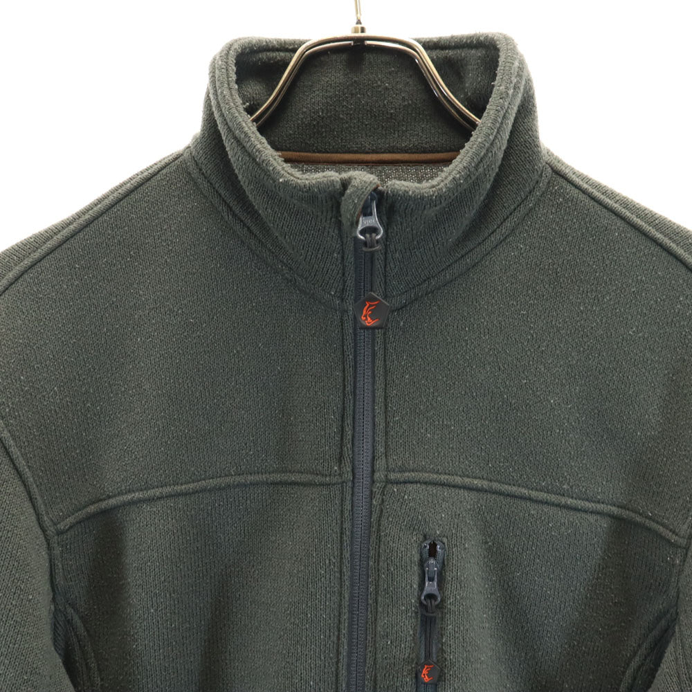 ティートンブロス 日本製 ニットジャケット M カーキグレー アウトドア メンズ