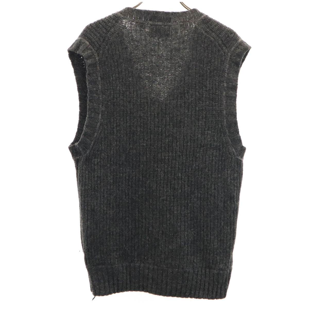 Chaps by Ralph Lauren チャップスバイラルフローレン 70s 80s ヴィンテージ Vネック ニットベスト S グレー メンズ