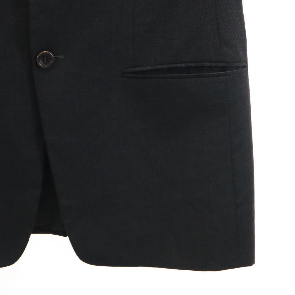 ARMANI COLLEZIONI アルマーニ コレツィオーニ イタリア製 ストライプ柄 テーラードジャケット 46 グレー メンズ