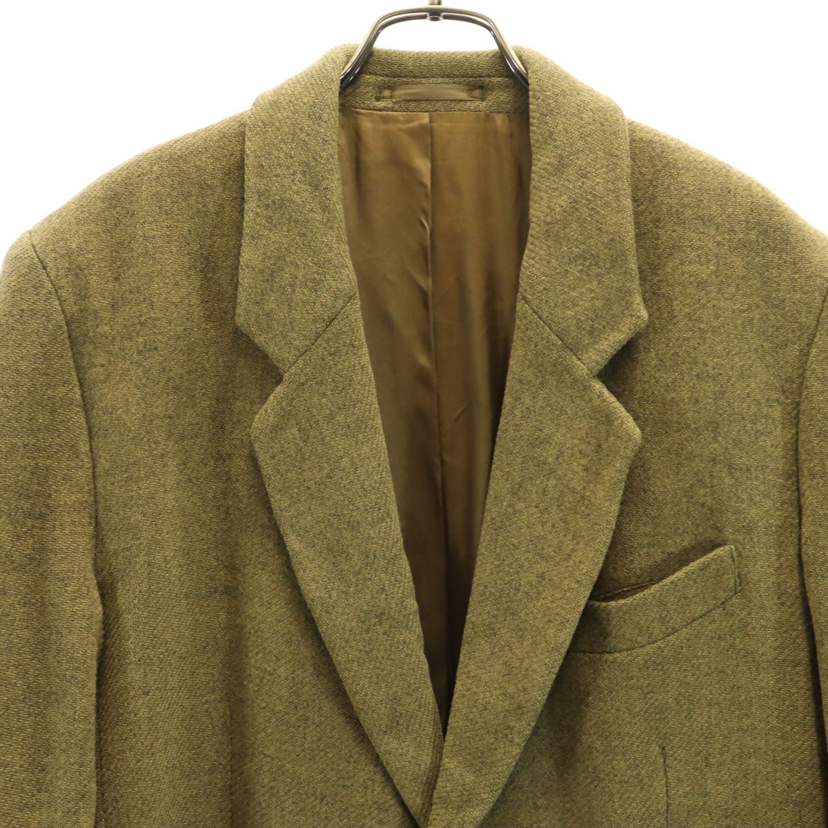 THOMAS BURBERRY トーマスバーバリー テーラードジャケット 48 カーキイエロー メンズ